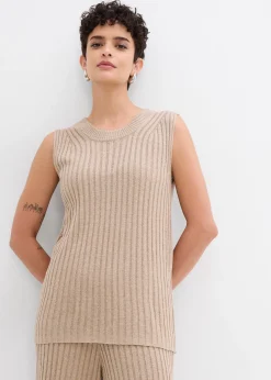 Top en maille de viscose mélangée