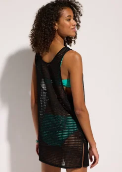 Top long de plage transparent