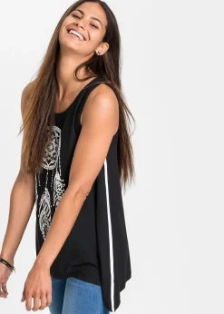 Top long imprimé