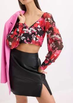 Top manches longues, cropped