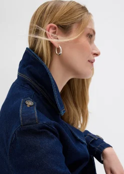 Trench court en denim