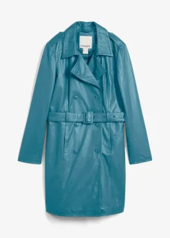 Trench en cuir d’agneau nappa
