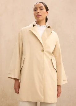 Trench-coat coupe trapèze