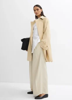 Trench-coat coupe trapèze