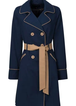 Trench-coat coupe trapèze