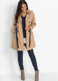 Trench-coat coupe trapèze