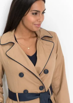 Trench-coat coupe trapèze