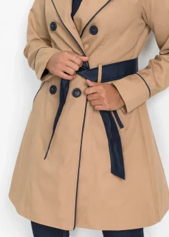 Trench-coat coupe trapèze
