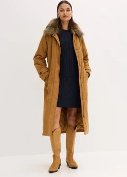 Trench-coat rembourré à col amovible