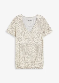 T-shirt à base élastiquée
