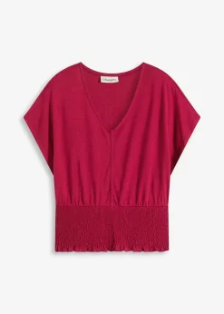 T-shirt à base smockée