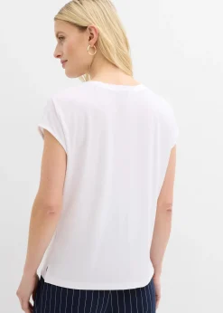 T-shirt à bordure satinée