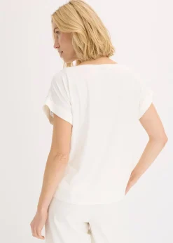 T-shirt à broderies anglaises