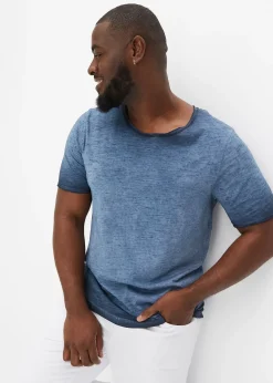 T-shirt 100% coton, aspect délavé