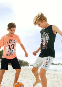 T-shirt + débardeur + bermudas garçon (ens. 4 pces.)