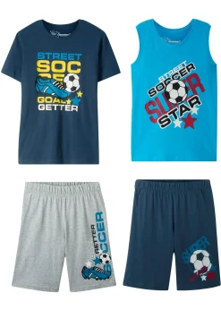 T-shirt + débardeur + bermudas garçon (ens. 4 pces)