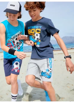 T-shirt + débardeur + bermudas garçon (ens. 4 pces)