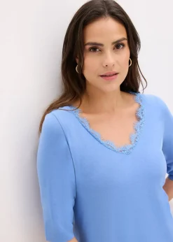 T-shirt à dentelle