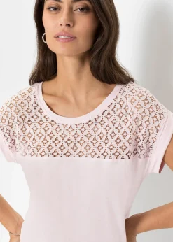 T-shirt à dentelle