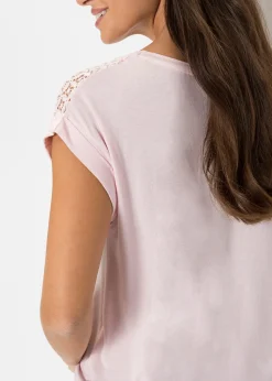 T-shirt à dentelle