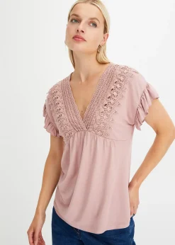 T-shirt à dentelle
