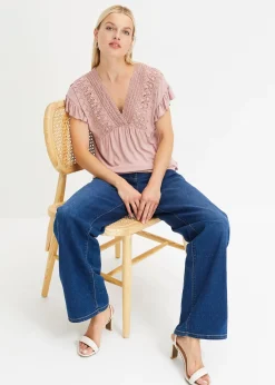 T-shirt à dentelle