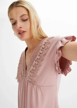T-shirt à dentelle