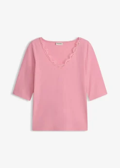 T-shirt à dentelle