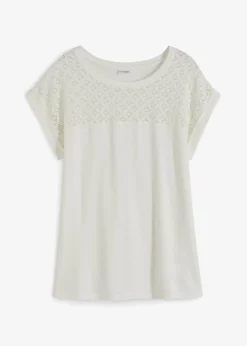 T-shirt à dentelle