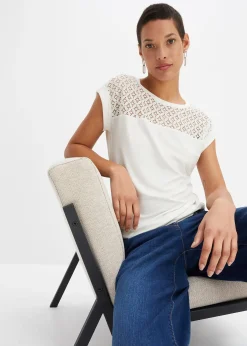T-shirt à dentelle