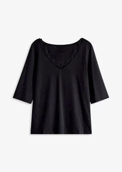 T-shirt à dentelle