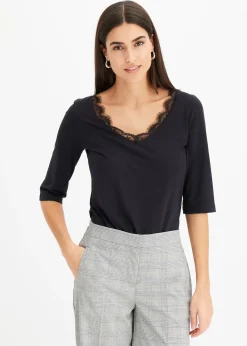 T-shirt à dentelle