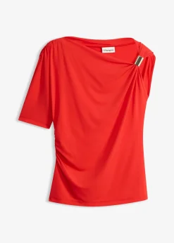 T-shirt à encolure asymétrique