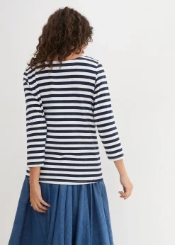 T-shirt à encolure bateau
