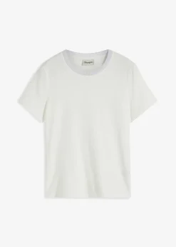 T-shirt à finitions en maille et fil brillant