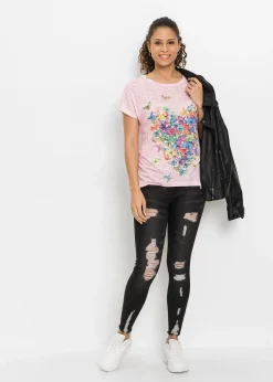 T-shirt à imprimé papillon