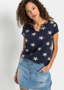 T-shirt à imprimé étoiles