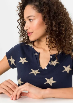 T-shirt à imprimé étoiles