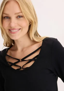 T-shirt à lanières croisées