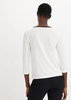 T-shirt à liseré contrastant