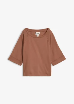 T-shirt à manches raglan en coton épais
