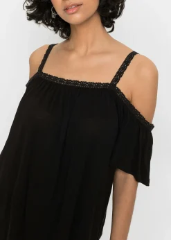 T-shirt à épaules dénudées en viscose douce
