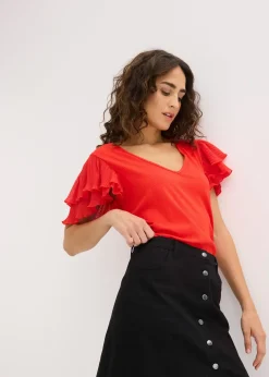 T-shirt à volants