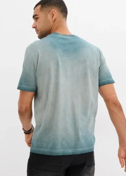 T-shirt aspect délavé en coton