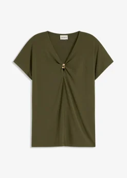 T-shirt avec anneau décoratif