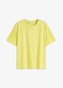 T-shirt avec broderies anglaises