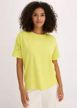 T-shirt avec broderies anglaises
