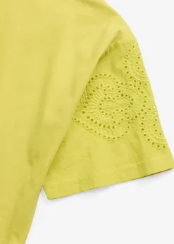 T-shirt avec broderies anglaises