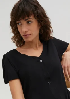 T-shirt boutonné