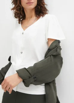 T-shirt boutonné